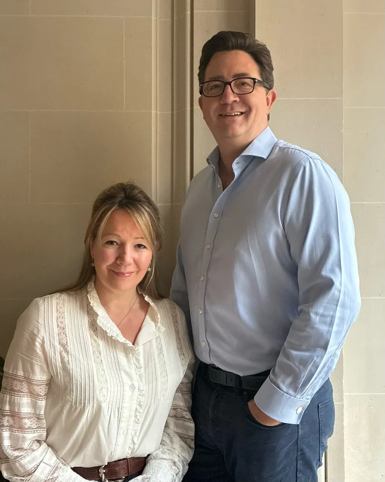 Laura and Charlie, founders of Hamesford Interior Design